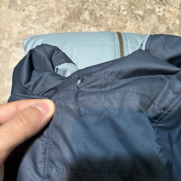 LL Bean Jacket Womens Large Mountain Classic Puffer Coat Colorblock 520670 - Picture 9 of 10